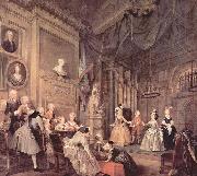 William Hogarth Theaterauffuhrung der Kinder im Hause des John Conduit oil painting